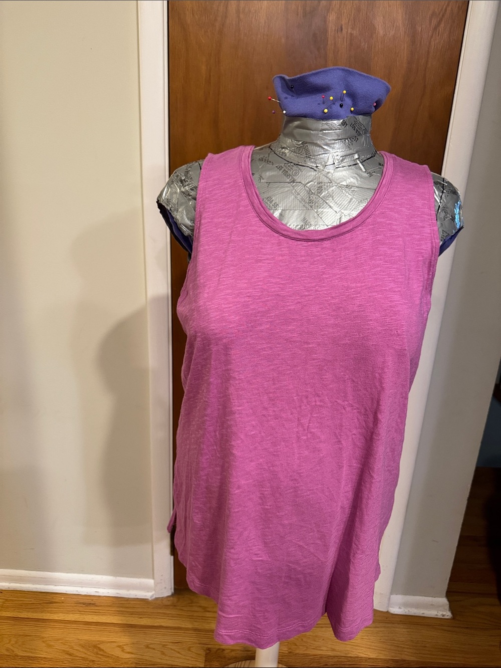 Denim and Co Naturals Sleeveless Scoop Neck Tank Top - Orchid